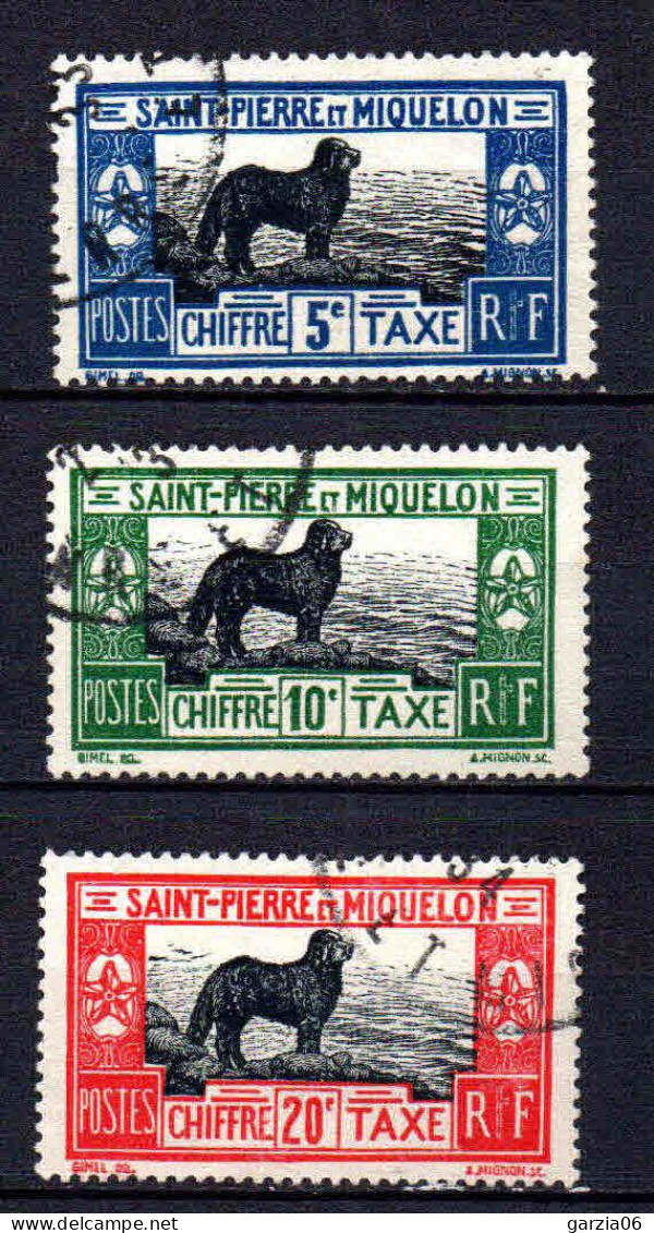 St Pierre Et Miquelon    - 1932 -  Tb Taxe N° 21 à 23   - Oblit - Used - Impuestos