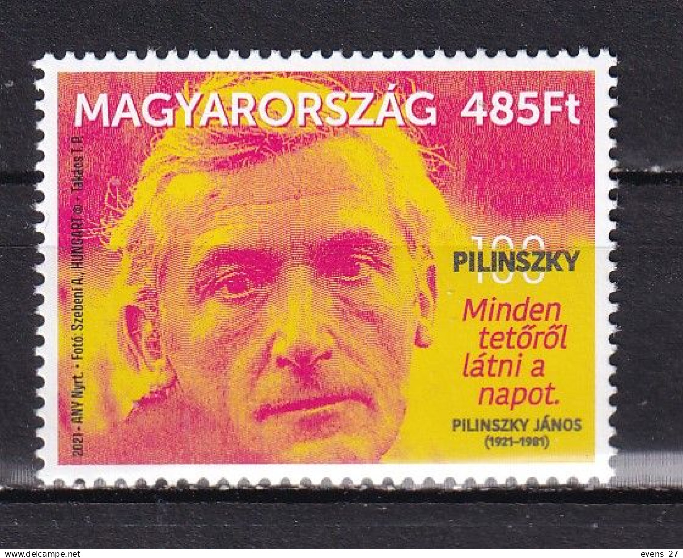 HUNGARY-2021- JANOS PILINSZKY-MNH. - Neufs