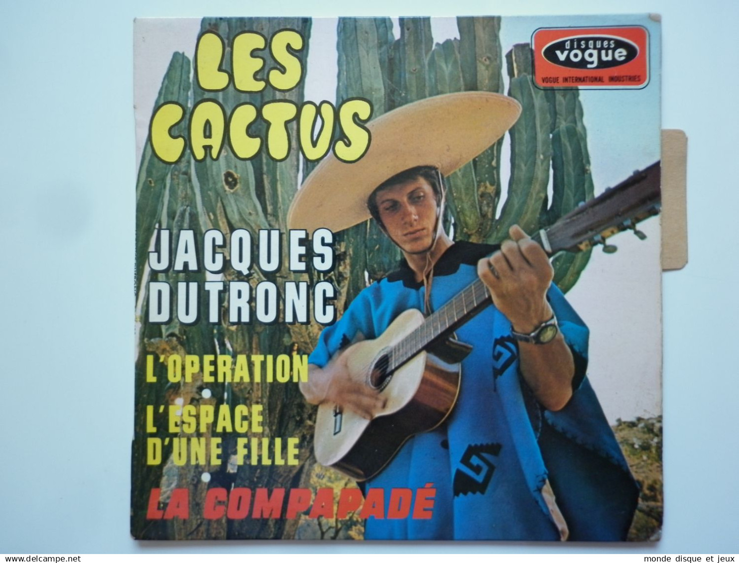 Jacques Dutronc 45Tours EP Vinyle Les Cactus - 45 Rpm - Maxi-Single