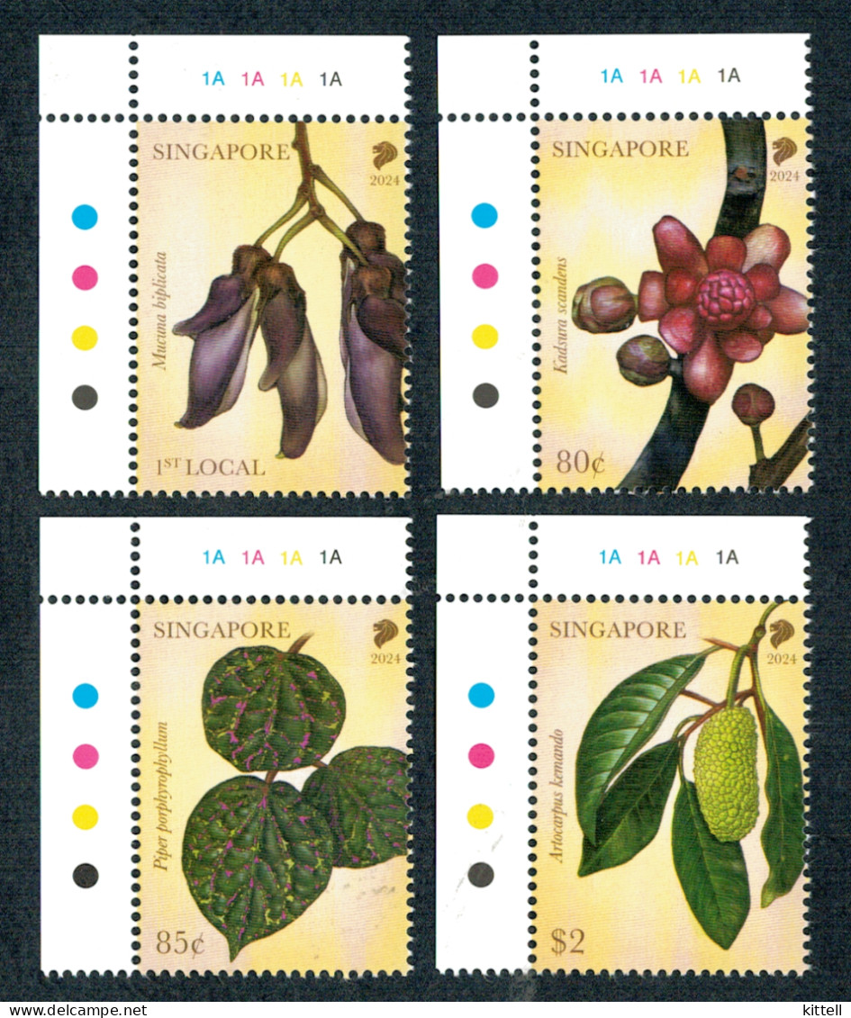 Singapore 2024 Critically Endangered Flora Set Of 4 Stamps Mint - Andere & Zonder Classificatie