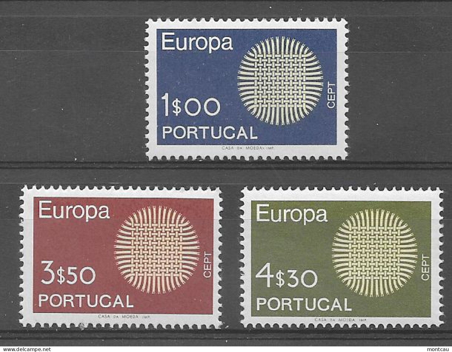 Portugal 1970.  Europa Mi 1092-94  (**) - Nuevos