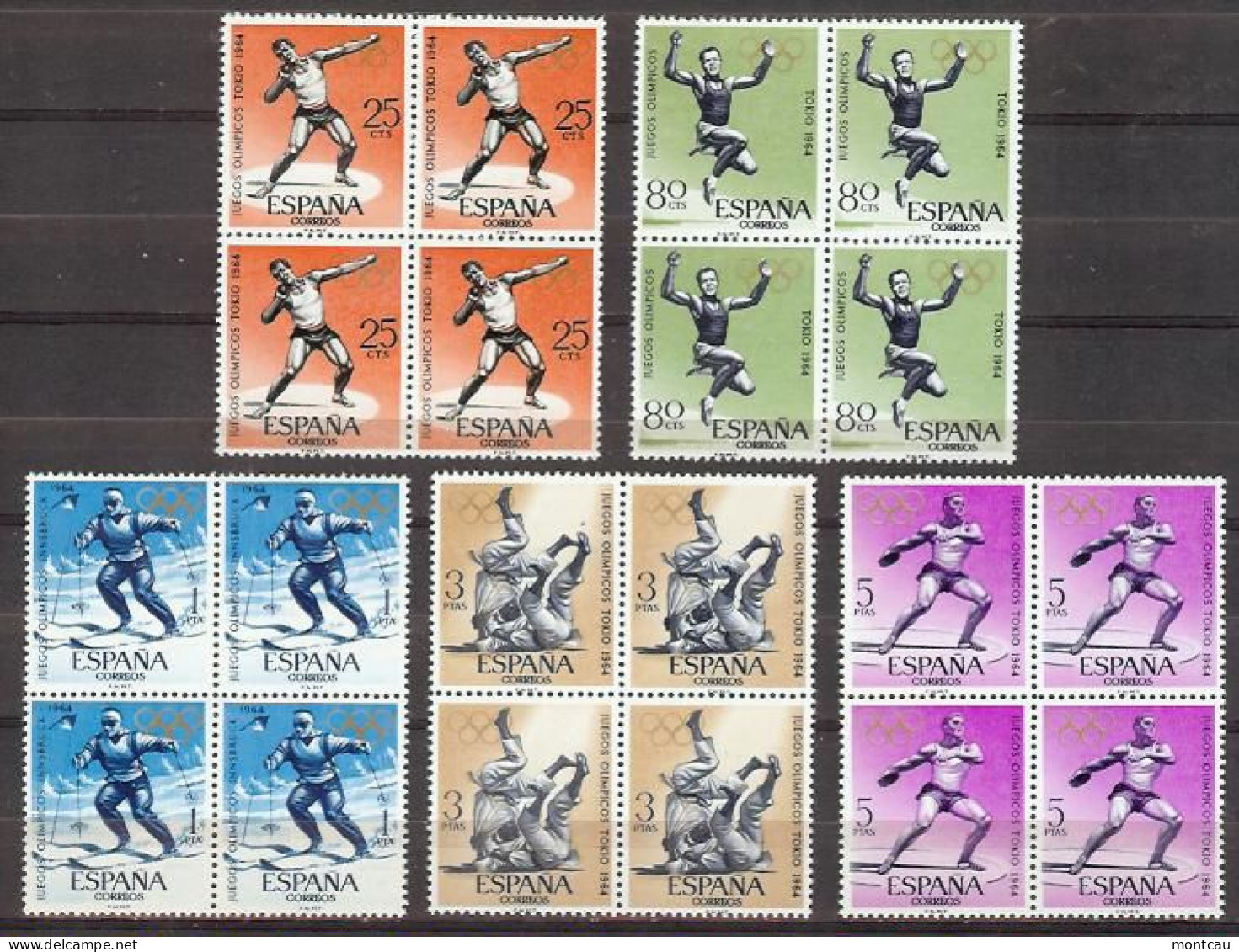 Spain 1964. JJOO Innsbruck / Tokio Ed 1617-21 (**) - Nuovi