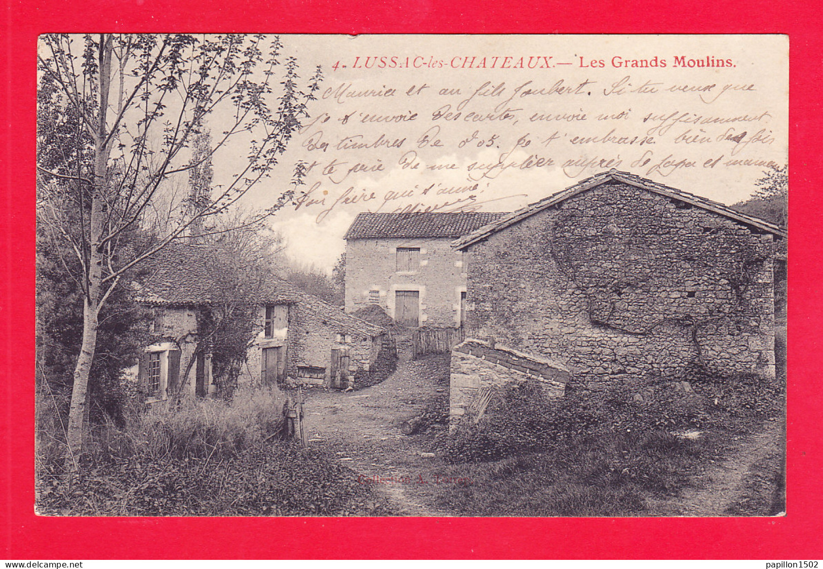 F-86-Lussac Les Chateaux-02Ph116  Les Grands Moulins, Cpa BE - Lussac Les Chateaux