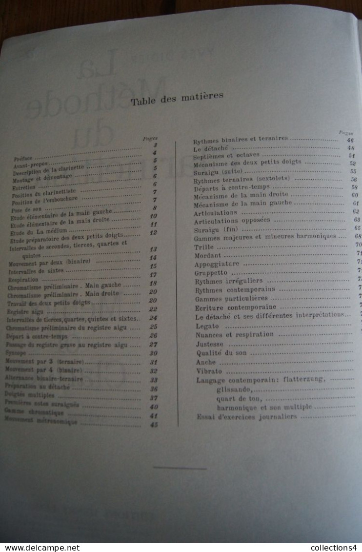 YVES DIDIER LA METHODE DU CLARINETTISTE RECEUIL  VALEUR+ - Etude & Enseignement