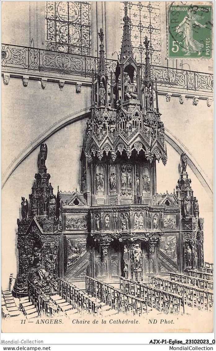 AJXP1-0001 - EGLISE - ANGERS - Chaire De La Cathedrale - Kerken En Kathedralen