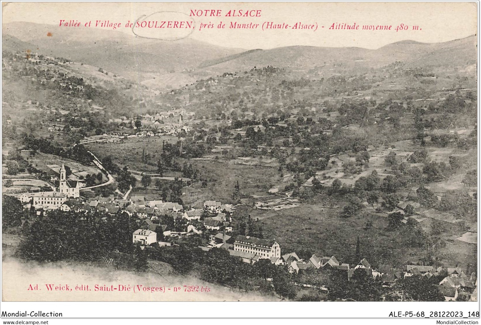 ALE1P5-68-0475 - Notre Alsace - Vallée Et Village De - SOULZEREN - Près De Munster - Haute-alsace  - Soultz