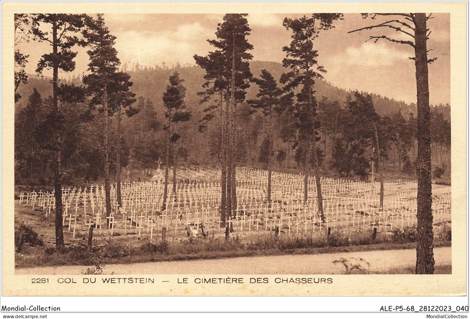 ALE1P5-68-0421 - COL DU WETTSTEIN - Le Cimetière Des Chasseurs - Orbey