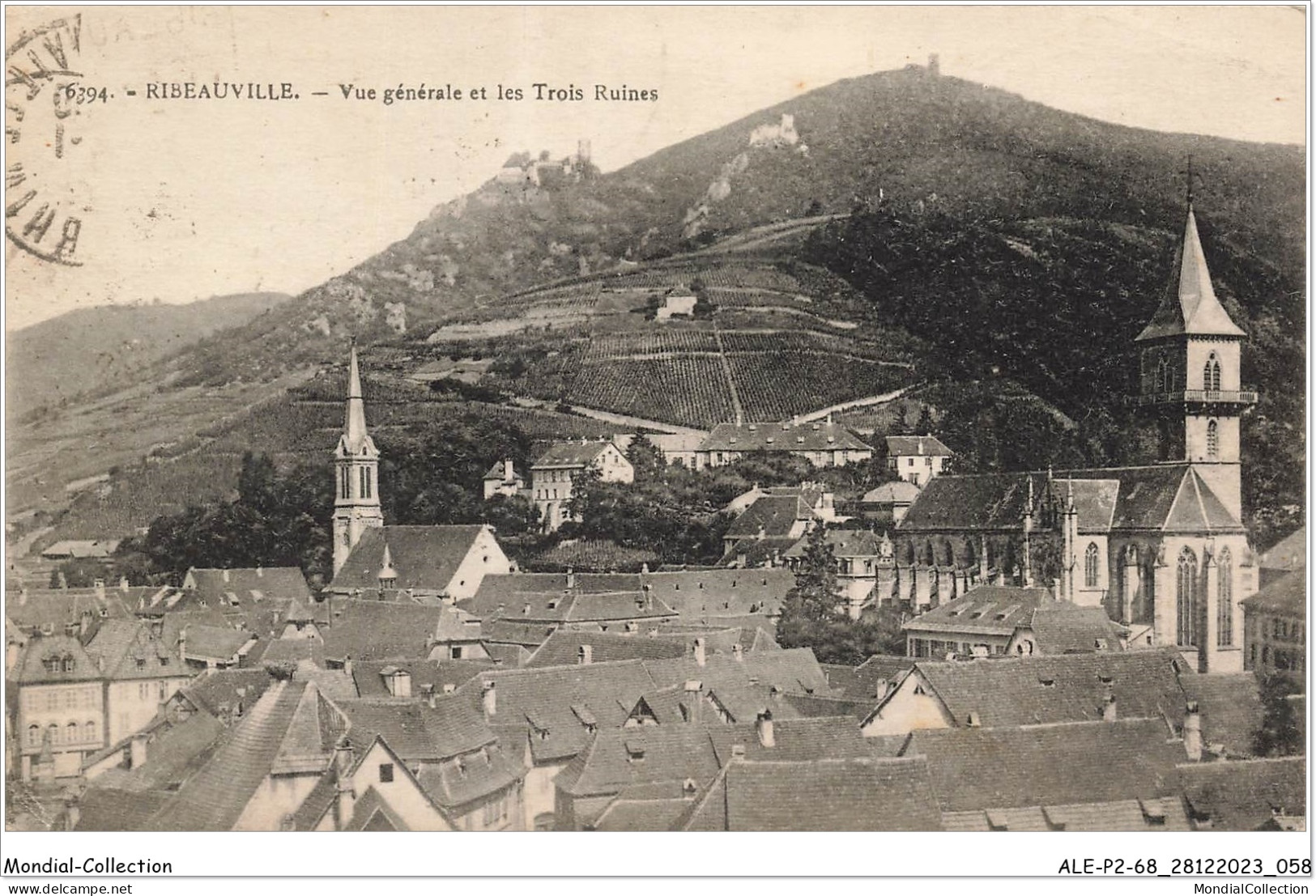 ALE1P2-68-0130 - RIBEAUVILLE - Vue Générale Et Les Trois Ruines - Ribeauvillé