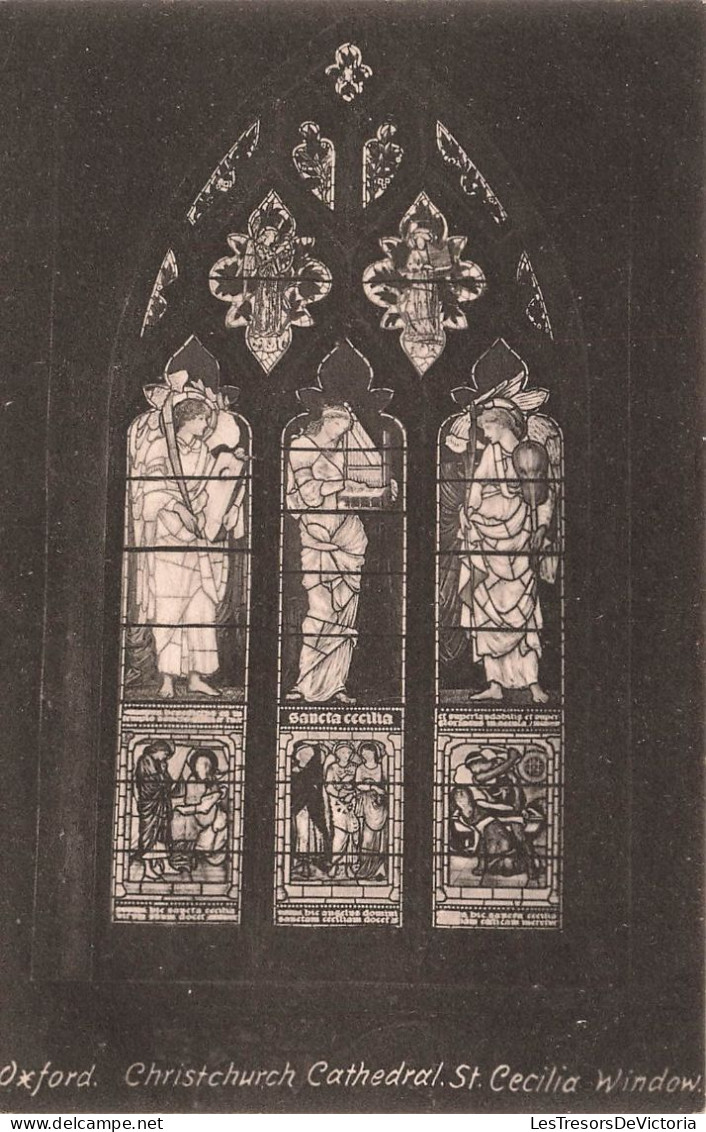 ROYAUME-UNI - Angleterre - Oxford - Christ Church Cathedral St Cecilia Window - Carte Postale Ancienne - Oxford