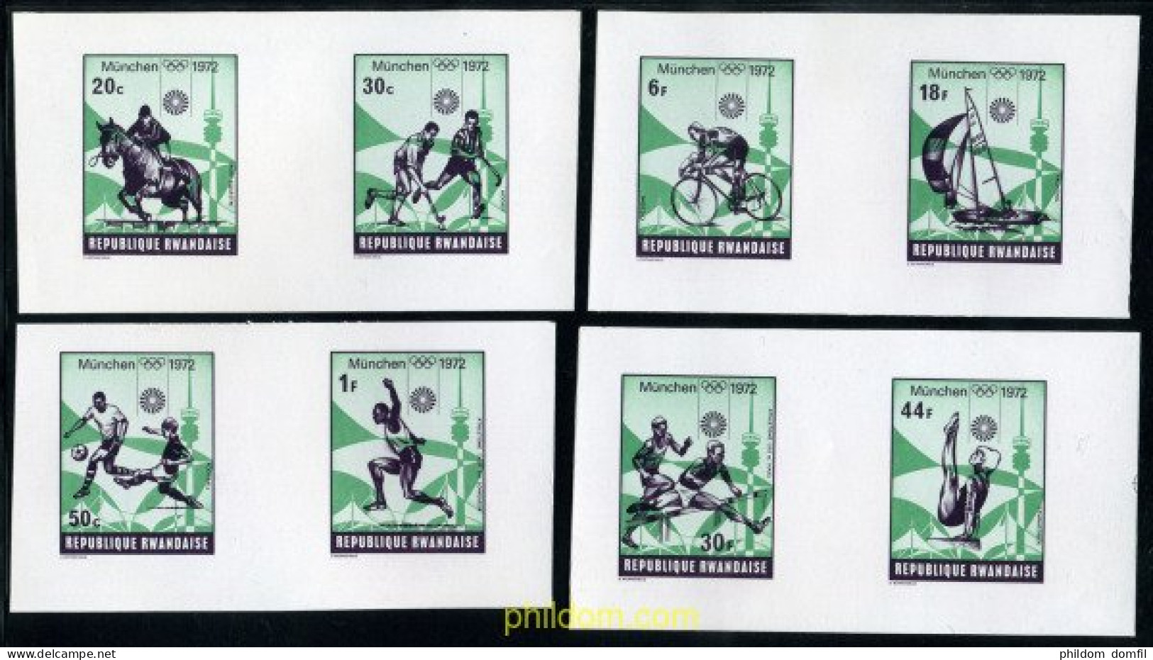 221841 MNH RUANDA 1972 20 JUEGOS OLIMPICOS VERANO MUNICH 1972 - Neufs