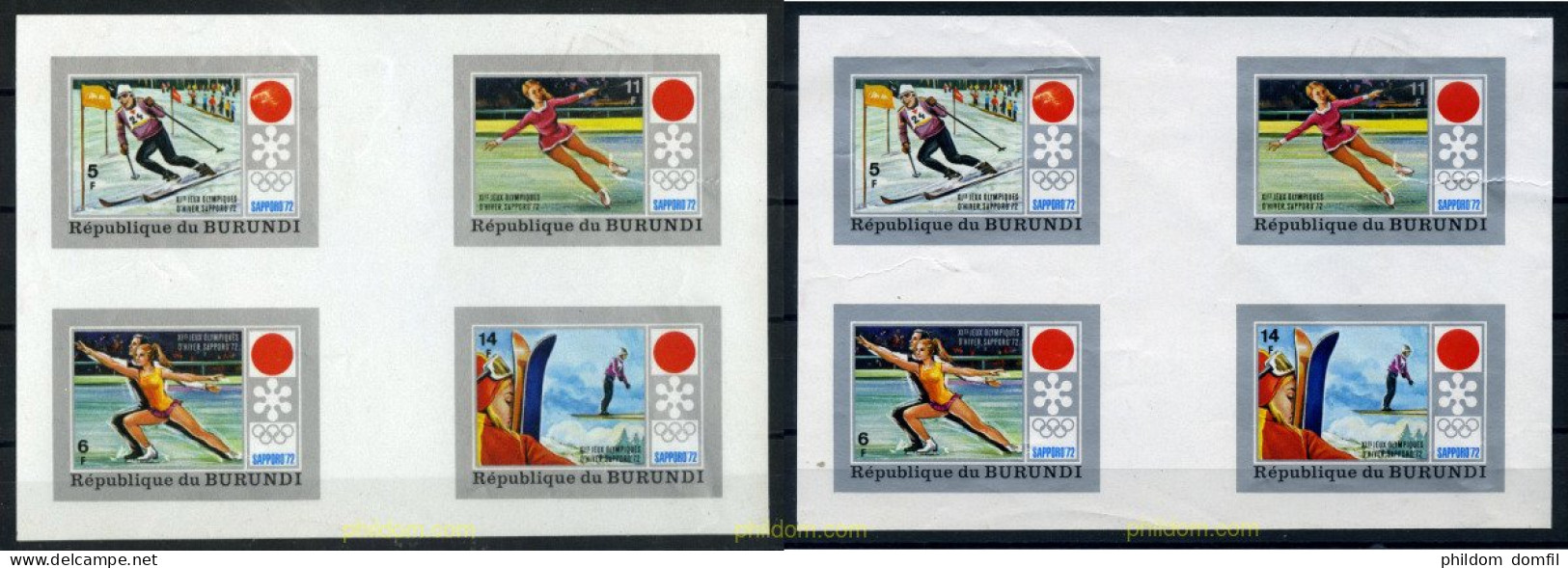 202284 MNH BURUNDI 1972 11 JUEGOS OLIMPICOS DE INVIERNO SAPPORO 1972 - Ungebraucht