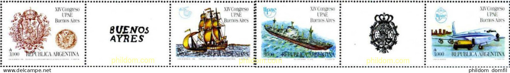 676429 MNH ARGENTINA 1990 XIV CONGRESO DE UPAE EN BUENOS AIRES - Ongebruikt