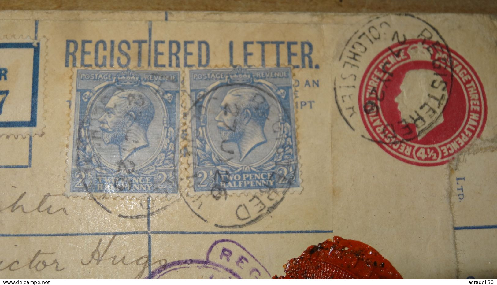 Registered Letter From Colchester To France - 1926  ............ Boite1 .............. 240424-259 - Covers & Documents