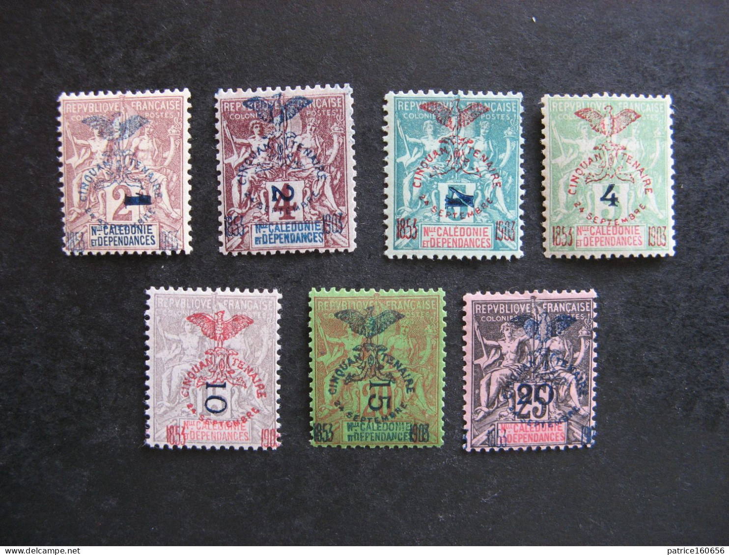 A). Nouvelle-Calédonie: TB Série N° 81 Au N° 87 SAUF 83A Et B, Neufs X. - Unused Stamps