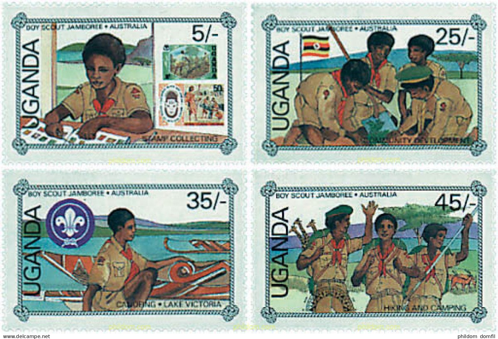 50337 MNH UGANDA 1987 16 JAMBOREE MUNDIAL EN AUSTRALIA - Ouganda (1962-...)