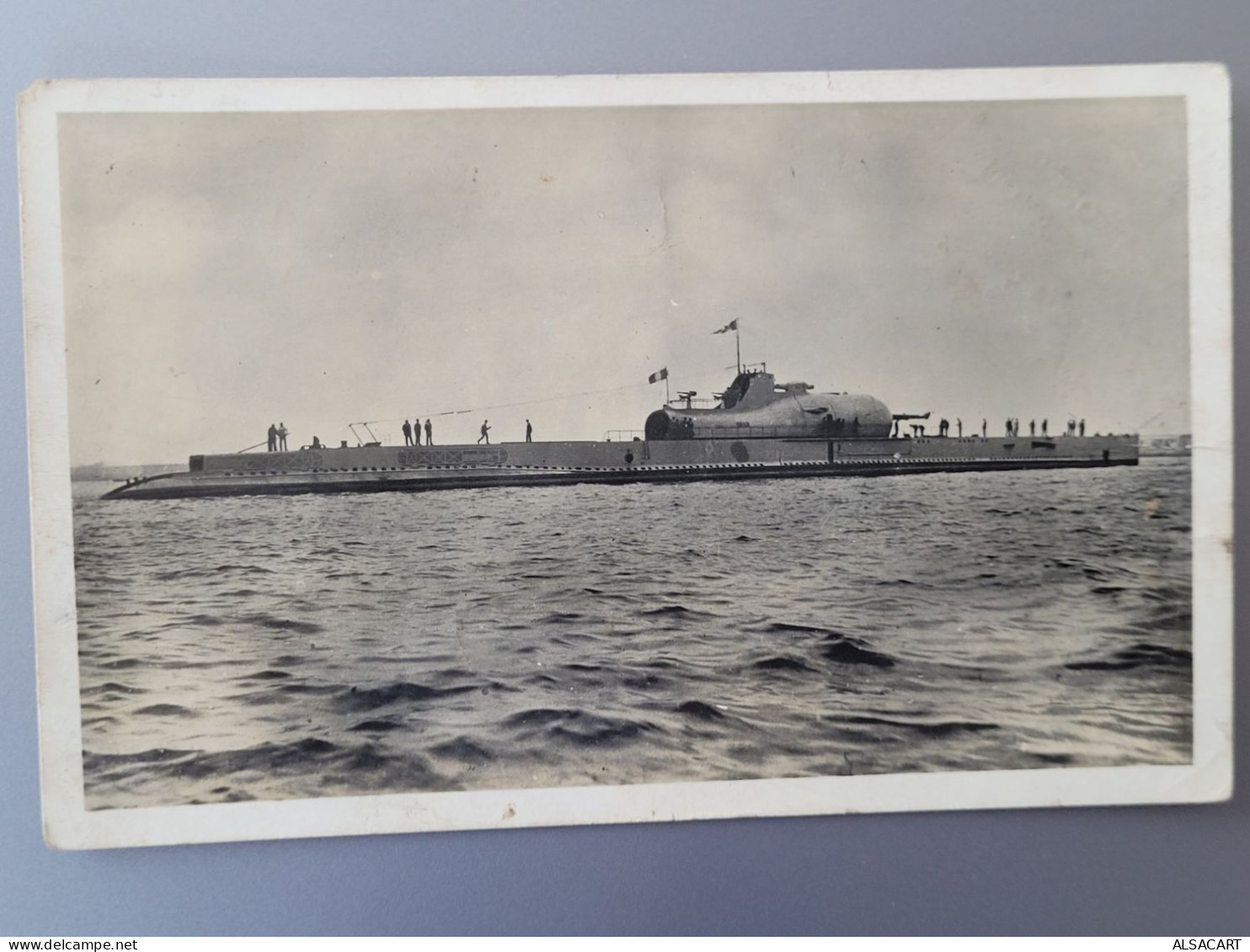 Carte Photo Cherbourg , Sous Marin Surcouf - Sous-marins