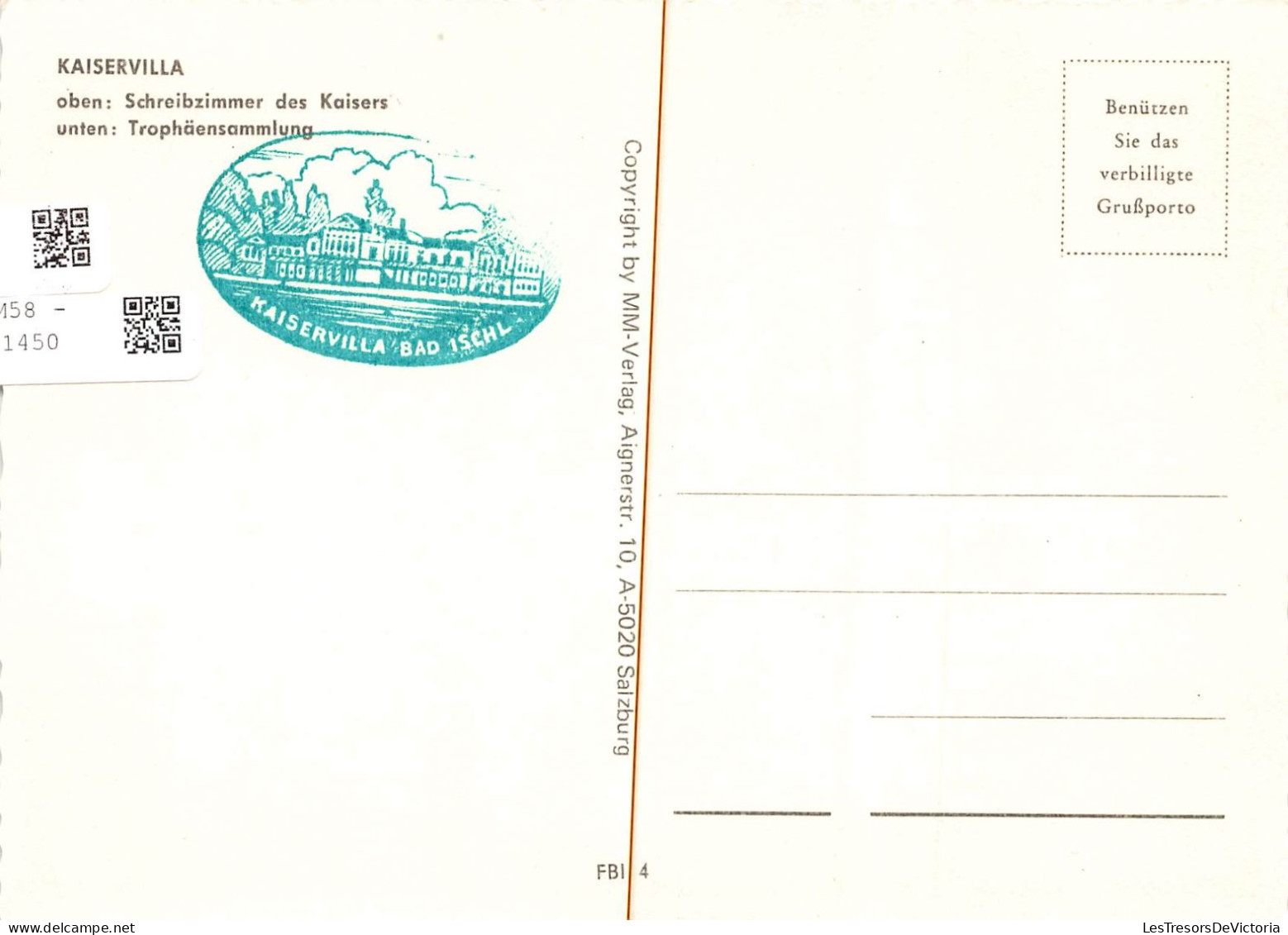 AUTRICHE - Kaiservilla - Oben : Schreibzimmer Des Kaisers - Unten : Trophaensammlung - Muti-vues - Carte Postale - Bad Ischl