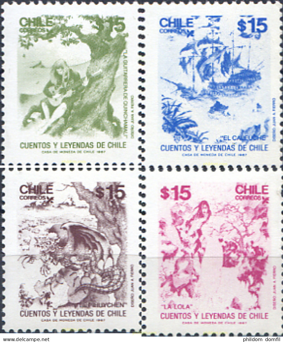 303400 MNH CHILE 1987 CUENTOS Y LEYENDAS - Chili