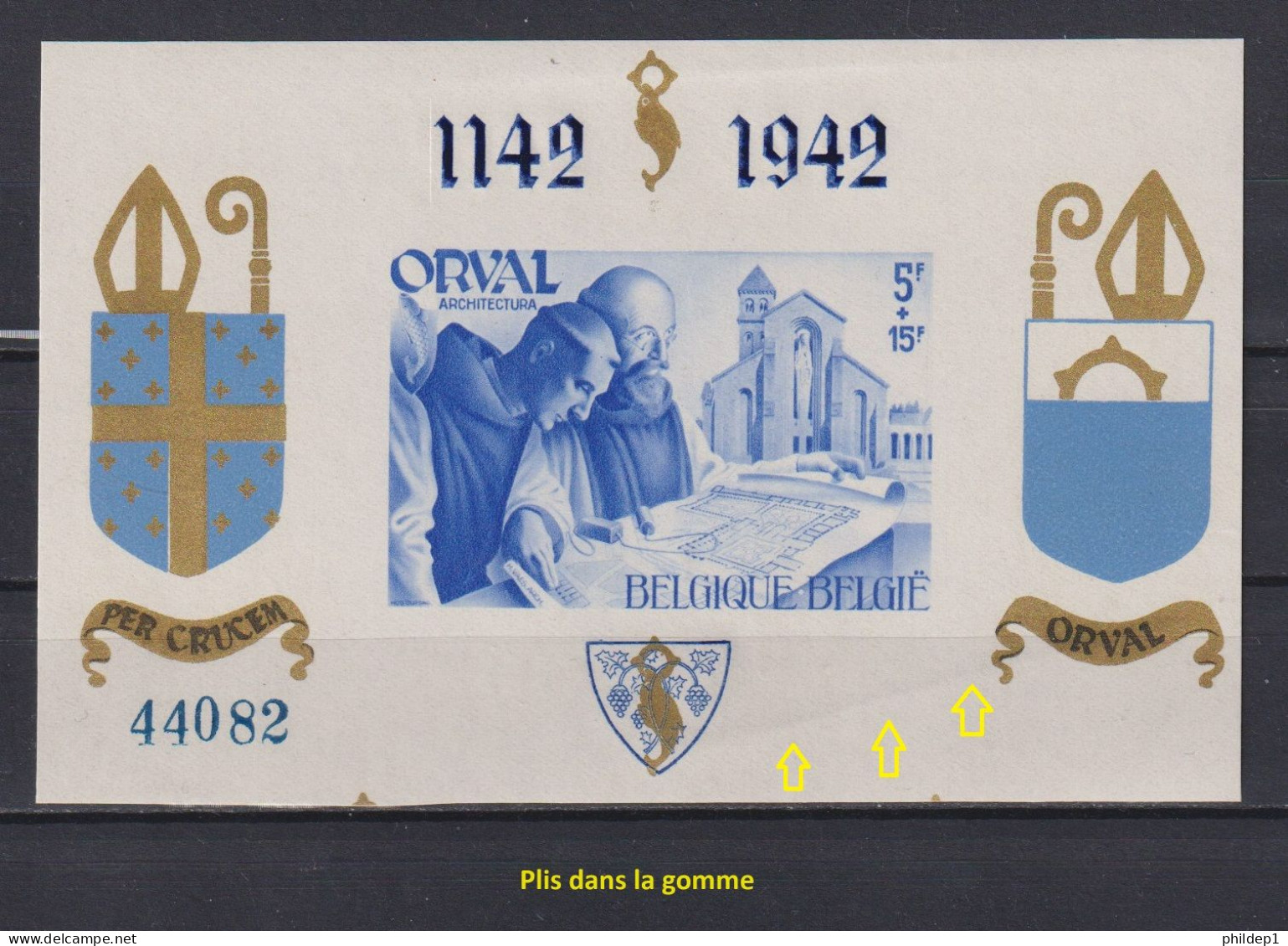Belgique: COB N° BF N° 19 (bloc N° 44082). MNH, **, Neuf.  TTB ! (plis Dans La Gomme) - 1924-1960