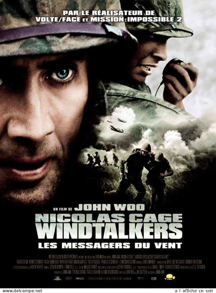 Affiche Cinéma Orginale Film WINDTALKERS, LES MESSAGERS DU VENT 120x160cm - Posters