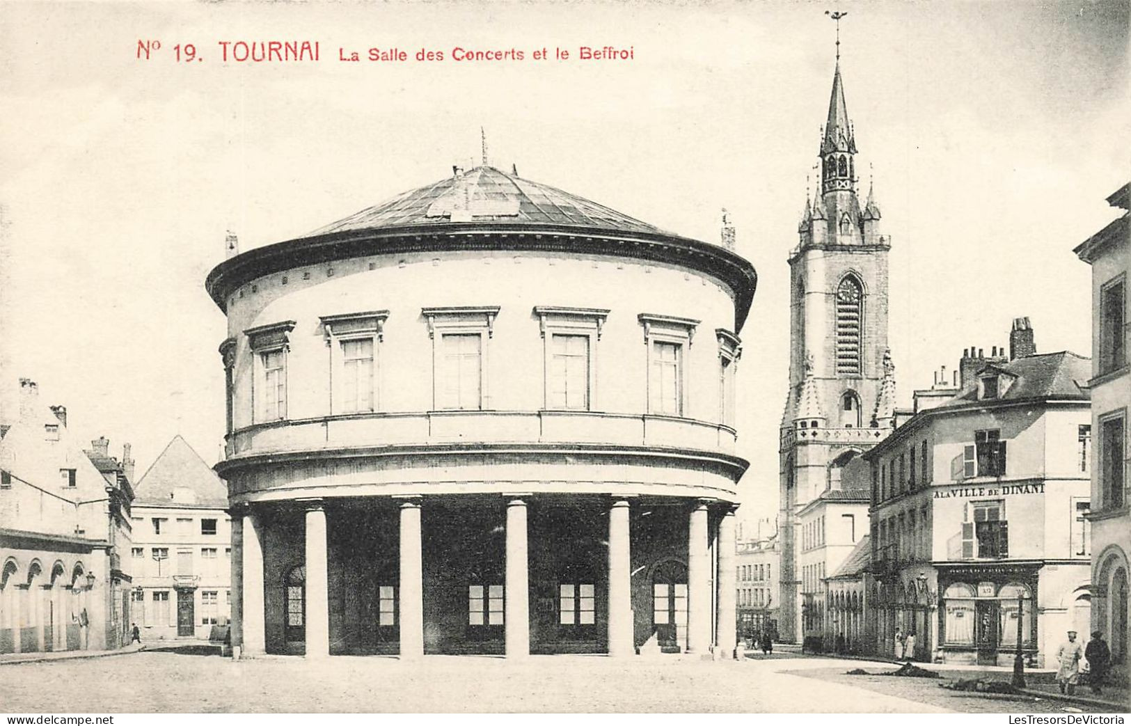 BELGIQUE - Tournai - Vue Sur La Salle Des Concerts Et Le Beffroi - Carte Postale Ancienne - Tournai