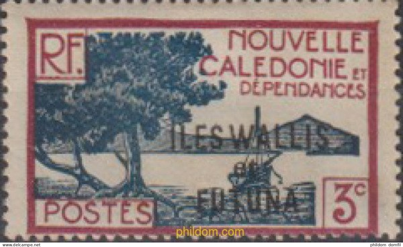 674076 MNH WALLIS Y FUTUNA 1939 SELLOS DE NUEVA CALEDONIA SOBRECARGADOS - Ongebruikt