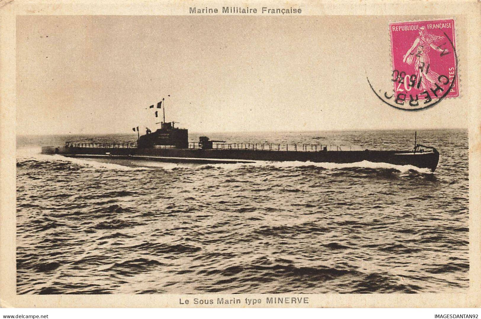 BATEAUX #MK36203 LE SOUS MARIN TYPE MINERVE MARINE MILITAIRE FRANCAISE - Sous-marins