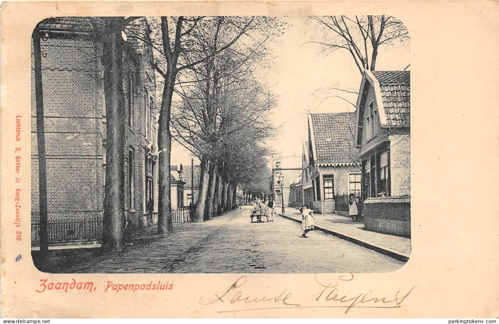 E757 - Zaandam Papenpadsluis - Uitgave Bakker Zaandijk - - Zaandam