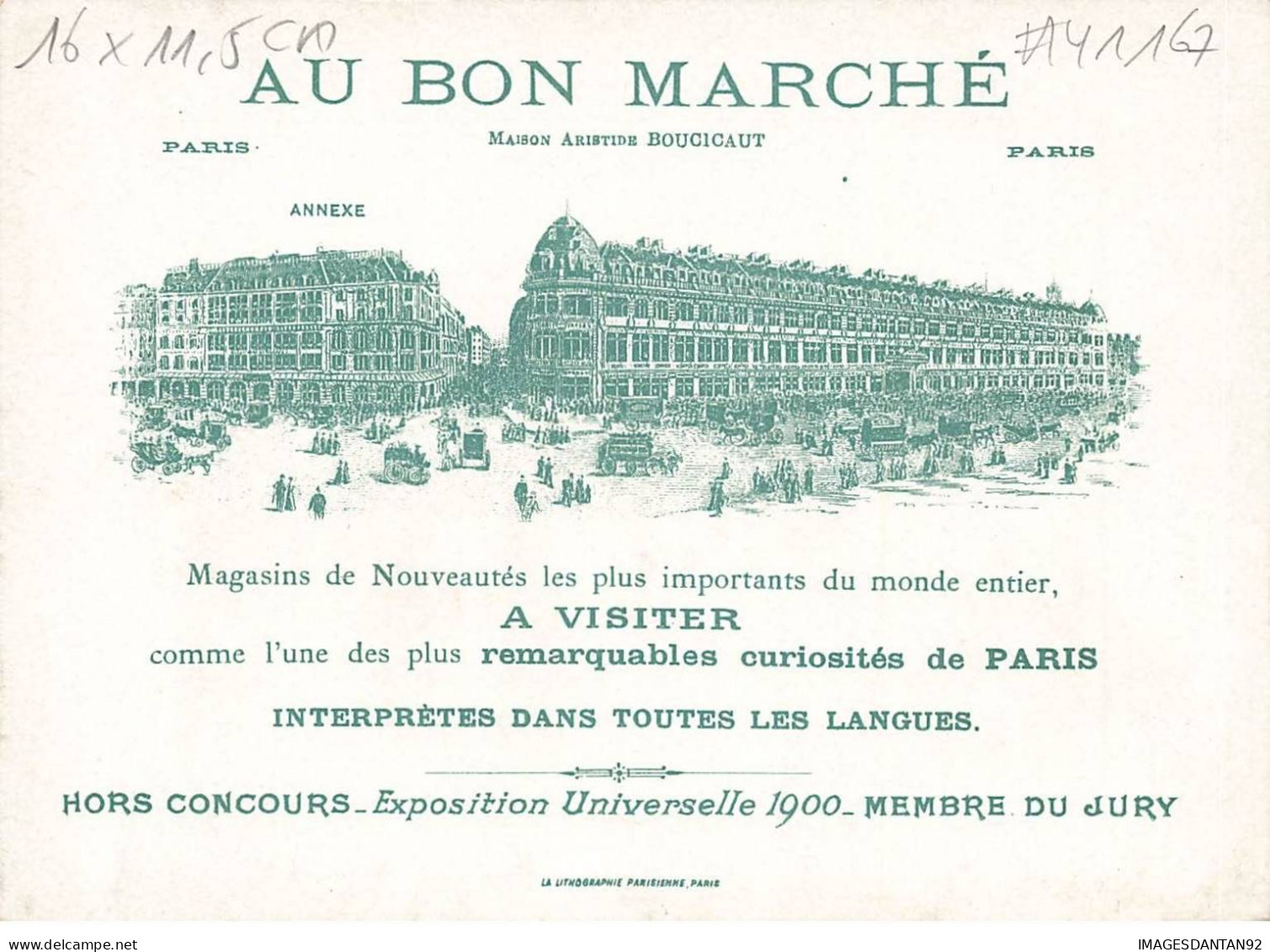 CHROMO #MK41167 AU BON MARCHE LA BELLE AU BOIS DORMANT - Au Bon Marché