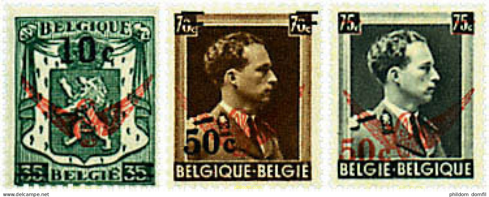 622436 HINGED BELGICA 1942 ESCUDOS Y REY LEOPOLDO - Sonstige & Ohne Zuordnung