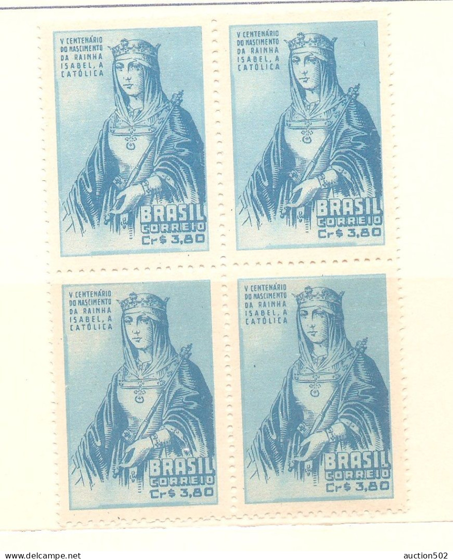 Brazil Stamps year 1952 block of 4 **