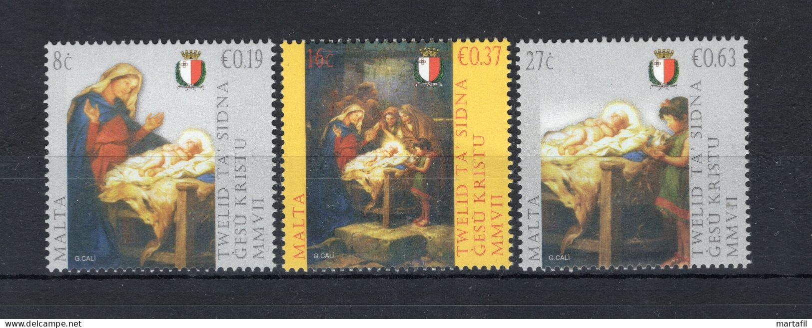 2007 VATICANO SET MNH ** 1451/1453 Natale, Christmas - Nuevos