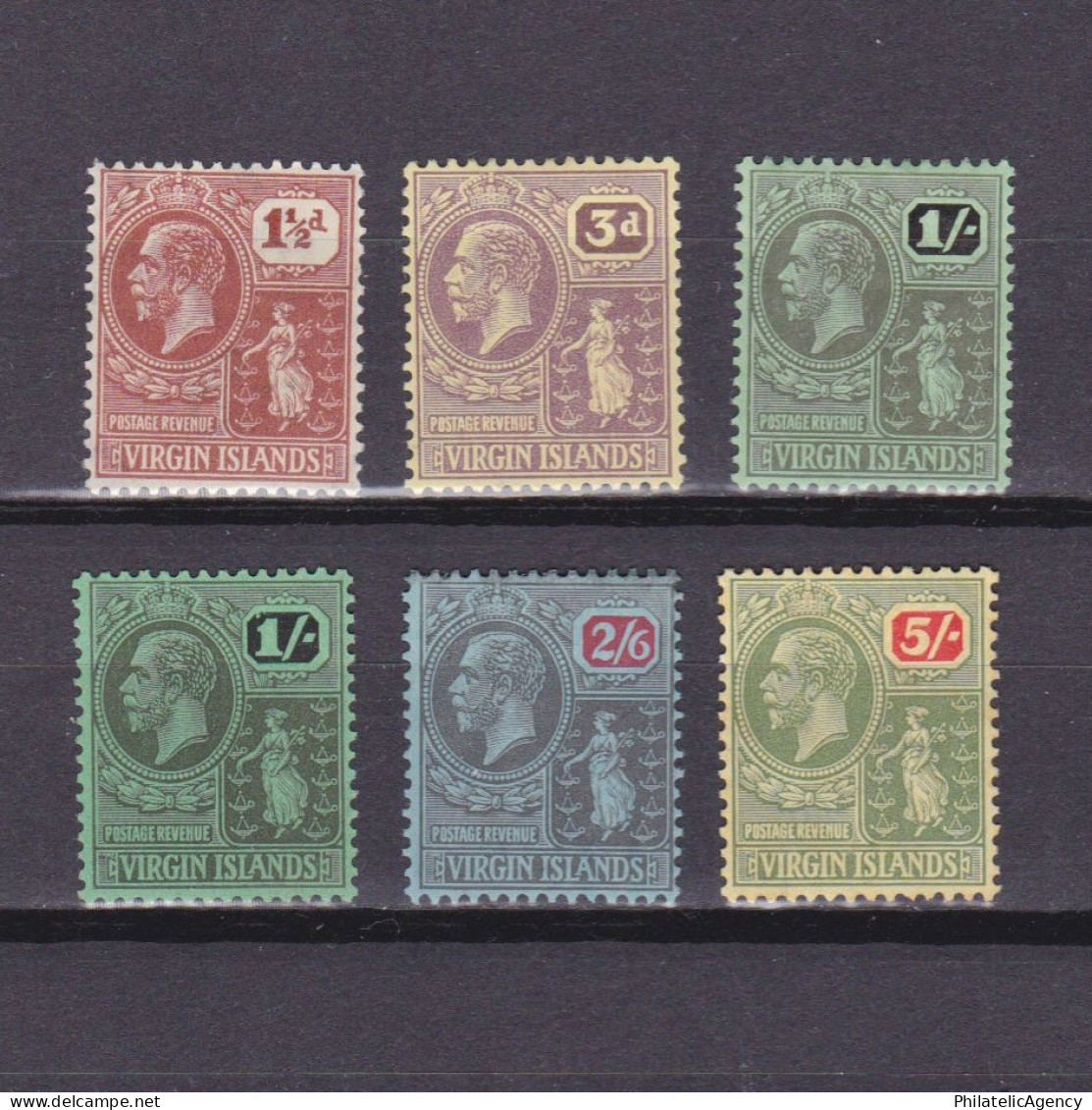 BRITISH VIRGIN ISLAND 1922, SG #86-101, CV £70, Part Set, MH - British Virgin Islands