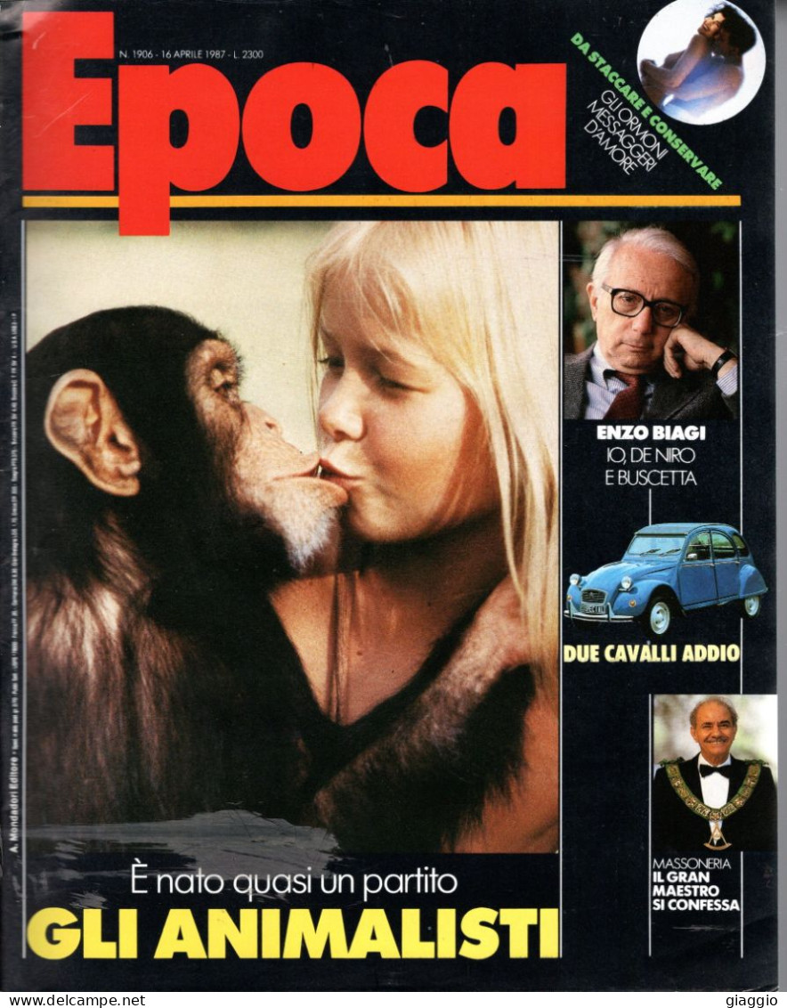 °°° RIVISTA EPOCA N° 1906 DEL 16 APRILE 1987 °°° - Autres & Non Classés