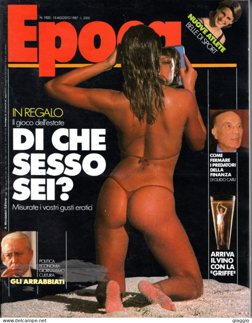 °°° RIVISTA EPOCA N° 1923 DEL 13 AGOSTO 1987 °°° - Autres & Non Classés