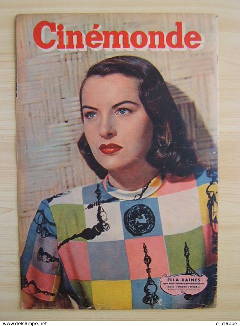 Cinémonde N°709 Du 02 Mars 1948 Marthe Vickers - Ella Raines - Jacqueline Pagnol Ex-Bouvier - Cinéma/Télévision