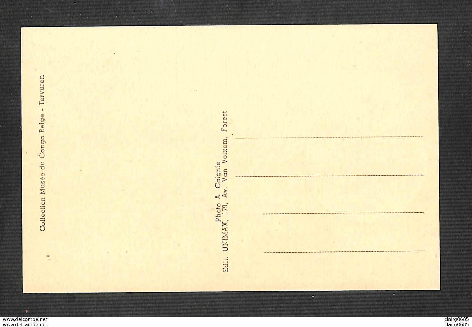 RUANDA-URUNDI - Carte MAXIMUM 1958 - GOBELET ANTHROPOMORPHE JUMELÉ - Tribu Ba-Shilele (kasai) - RARE - Sonstige & Ohne Zuordnung