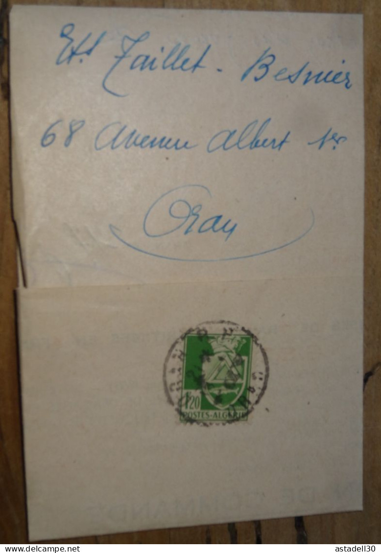 Lettre ORAN 1944  ............ Boite1 .............. 240424-276 - Lettres & Documents