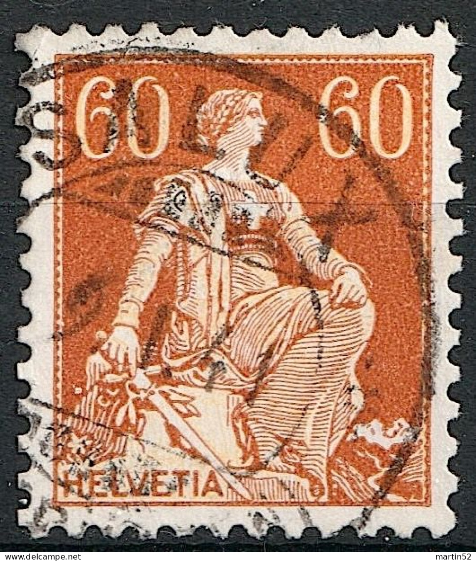 Schweiz Suisse 1940: KREIDEPAPIER Zu 140y Mi 140y Yv 165 LISSE CRAYEUX Mit Voll-Stempel SALUX 9.I.41 (Zu CHF 80.00) - Gebraucht