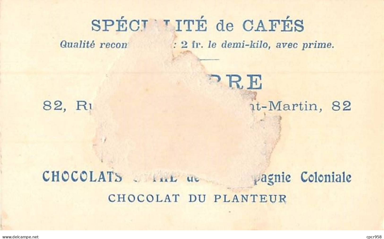 Chromos - COR13968 - Chocolat Du Planteur - Caraque La Belle Cordelière - Homme D'armes - 10x6 Cm Environ - En L'état - Ibled