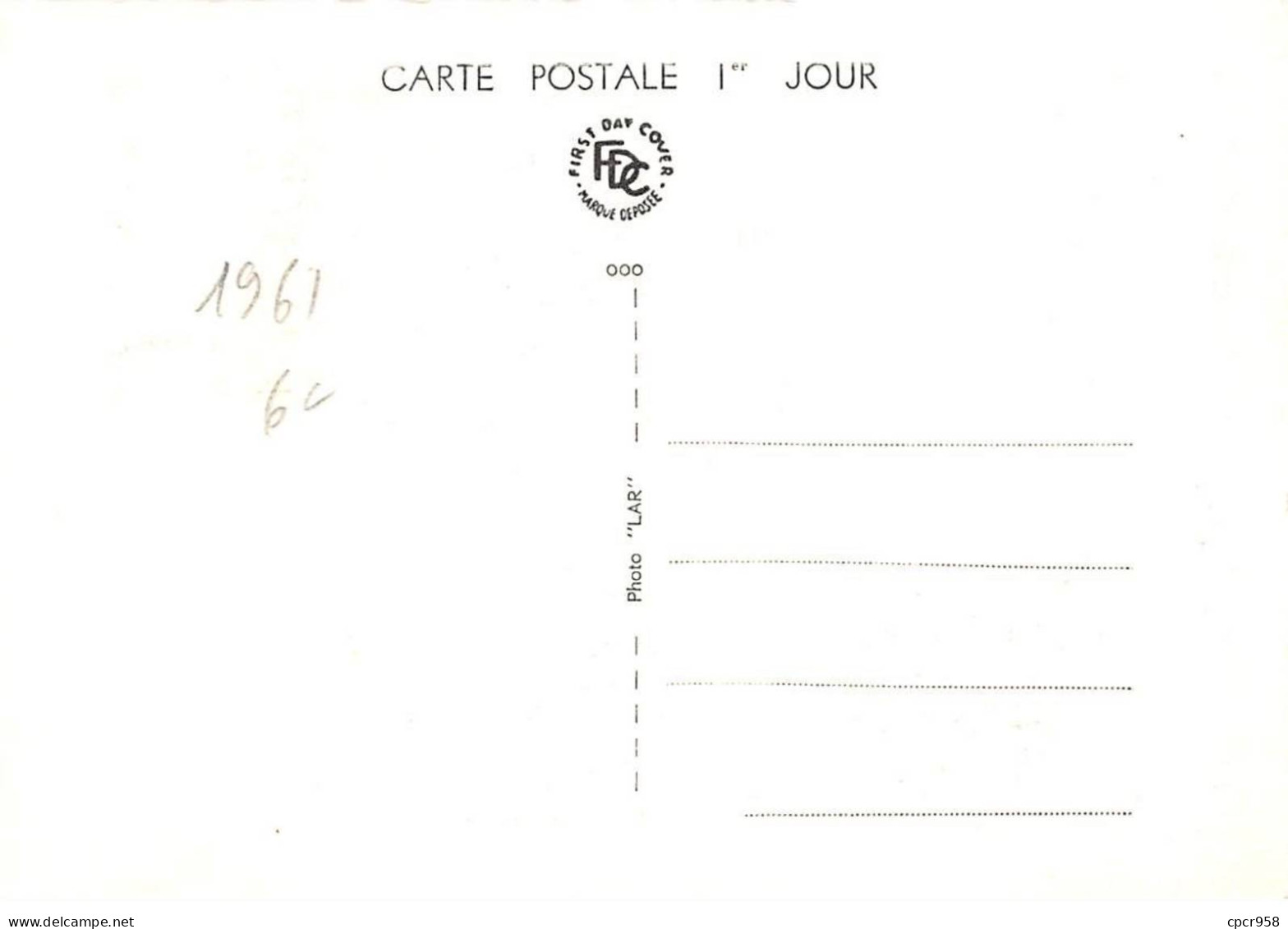 FRANCE.Carte Maximum.AM13883.20/05/1961.Cachet Angoulème.Coulomb (1736-1806).Physicien - 1960-1969