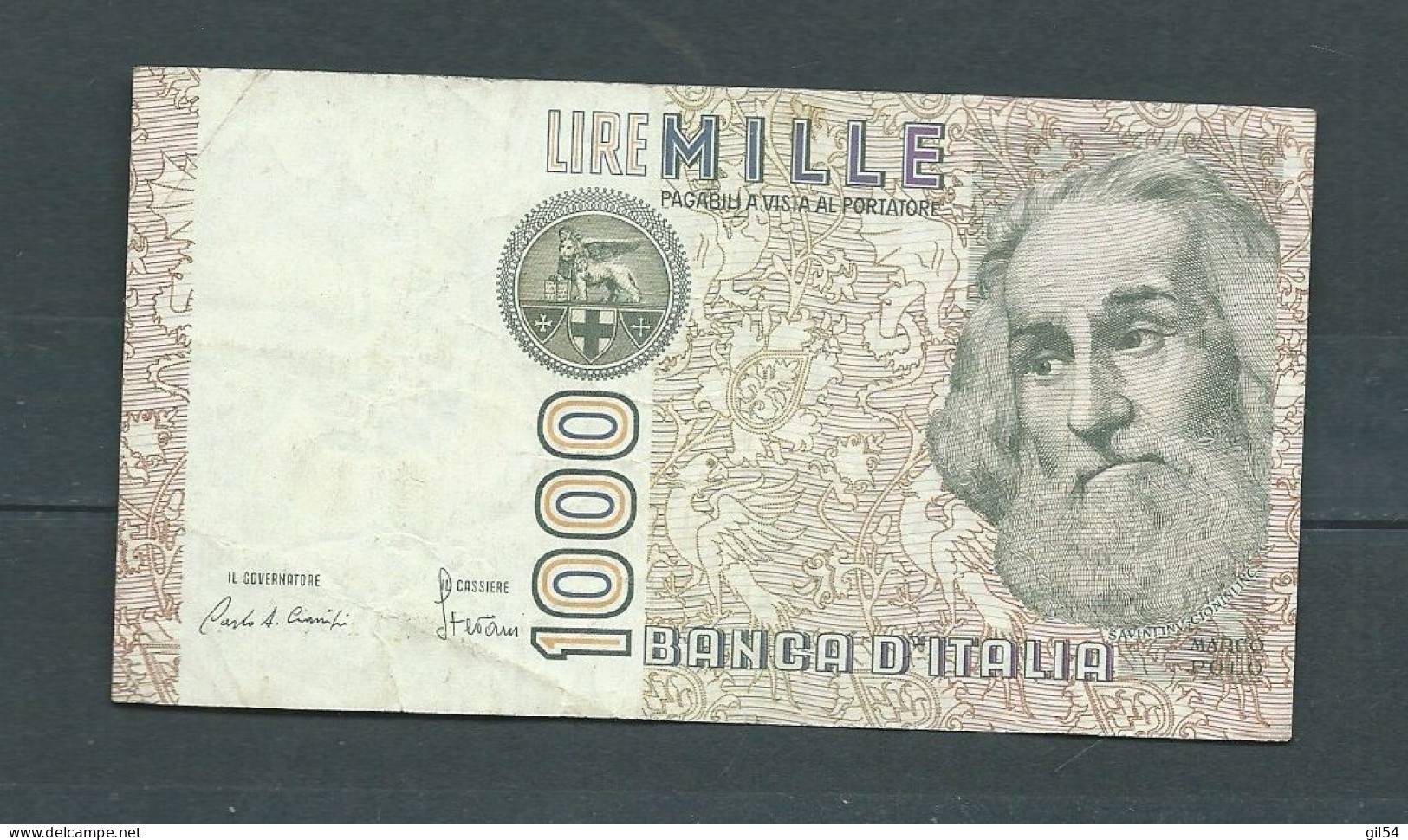 Banque -  BANCA D'ITALIA . 1.000 LIRE . MARCO POLO CD211005R - 1982  Laura 14101 - 1000 Liras