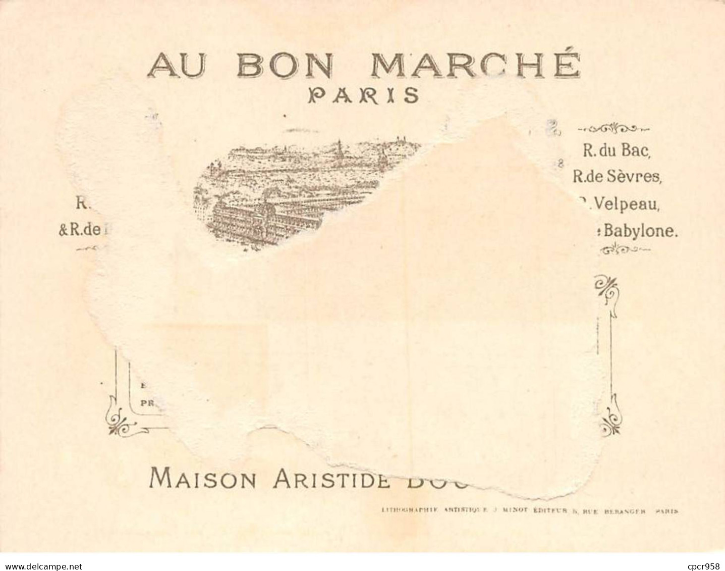 Chromos - COR14643 - Au Bon Marché - Homme - Chasseur - Chien - 12x9 Cm Environ - En L'état - Au Bon Marché