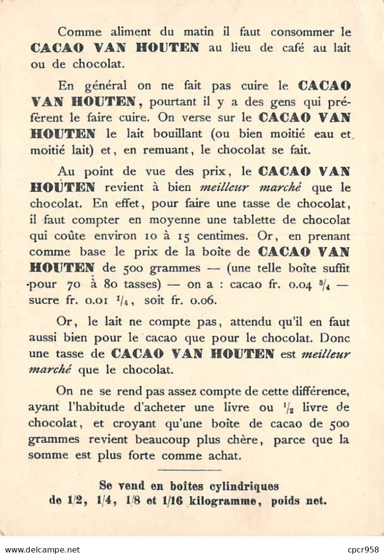 Chromos - COR14835 - Cacao Van Houten - Port Intérieur à Maassluis - Hollande - 15x10 Cm Environ - Van Houten