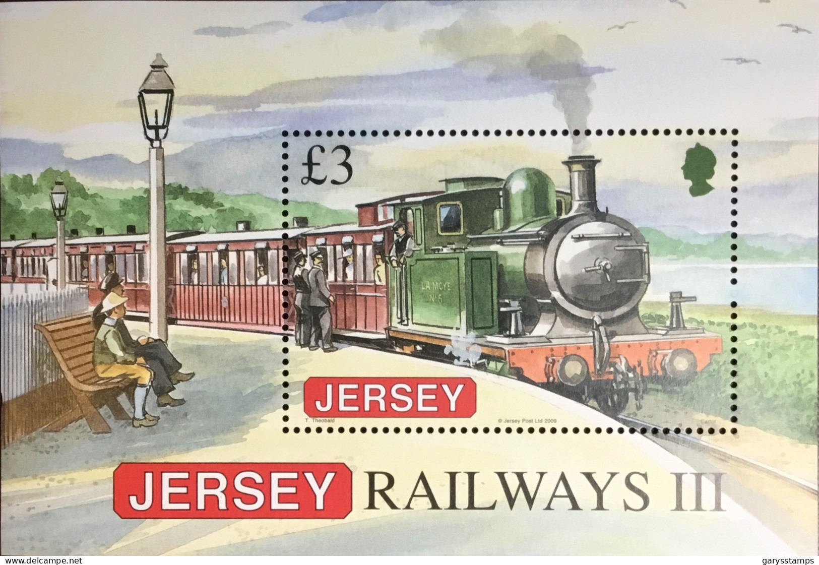 Jersey 2009 Railways Locomotives Minisheet MNH - Jersey