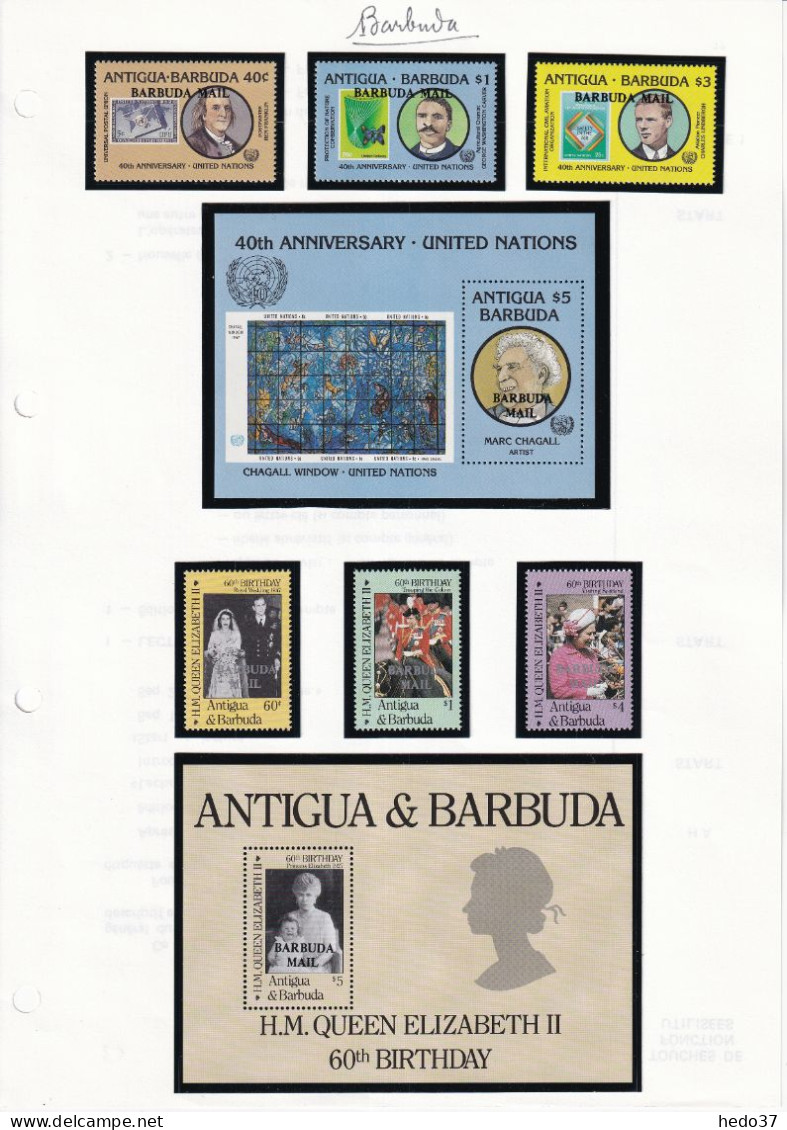 Barbuda - Collection Vendue Page Par Page - Neufs ** Sans Charnière - TB - Antigua Et Barbuda (1981-...)