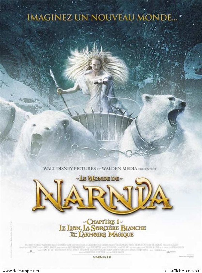 Affiche Cinéma Orginale Film LE MONDE NARNIA : CHAPITRE 1 - LE LION, LA SORCIÈRE BLANCHE ET L'ARMOIRE MAGIQUE 40x60cm - Affiches & Posters