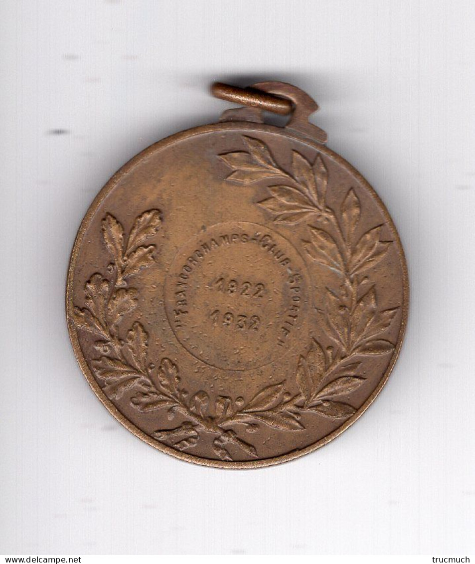 Médaille - FRANCORCHAMPS "Club Sportif"  1922 - 1932 - Autres & Non Classés