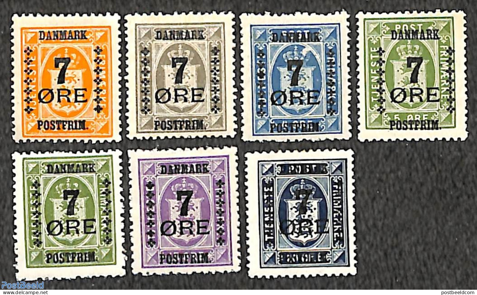 Denmark 1926 Overprints 7v, Unused (hinged) - Nuovi