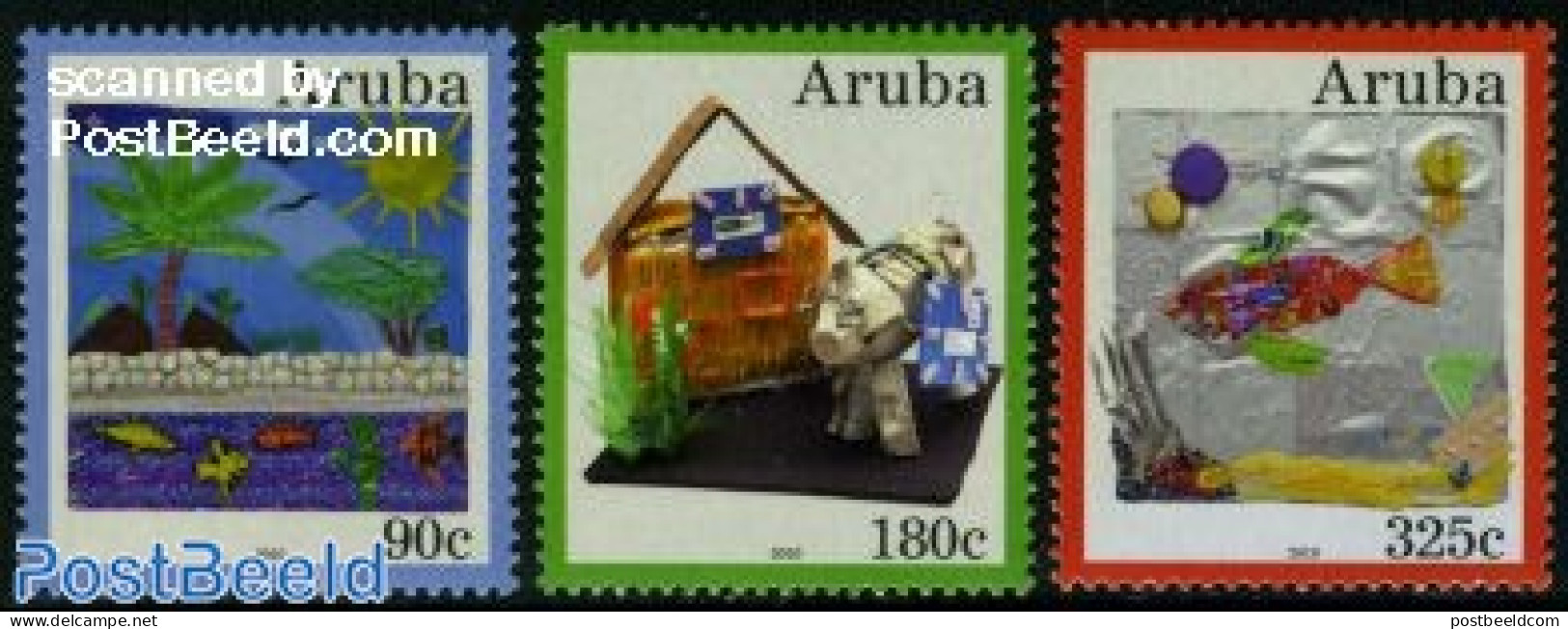 Aruba 2010 Recycling 3v, Mint NH, Nature - Environment - Protección Del Medio Ambiente Y Del Clima